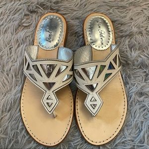 Sam Edelman Treva Silver Cutout Sandals